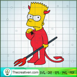 The Simpson Devil SVG, Simpson Halloween SVG, Devil SVG