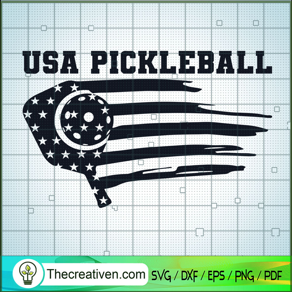 USA Pickleball SVG, Pickleball Flag USA SVG, Sport SVG 1 USA Pickleball SVG, Pickleball Flag USA SVG, Sport SVG