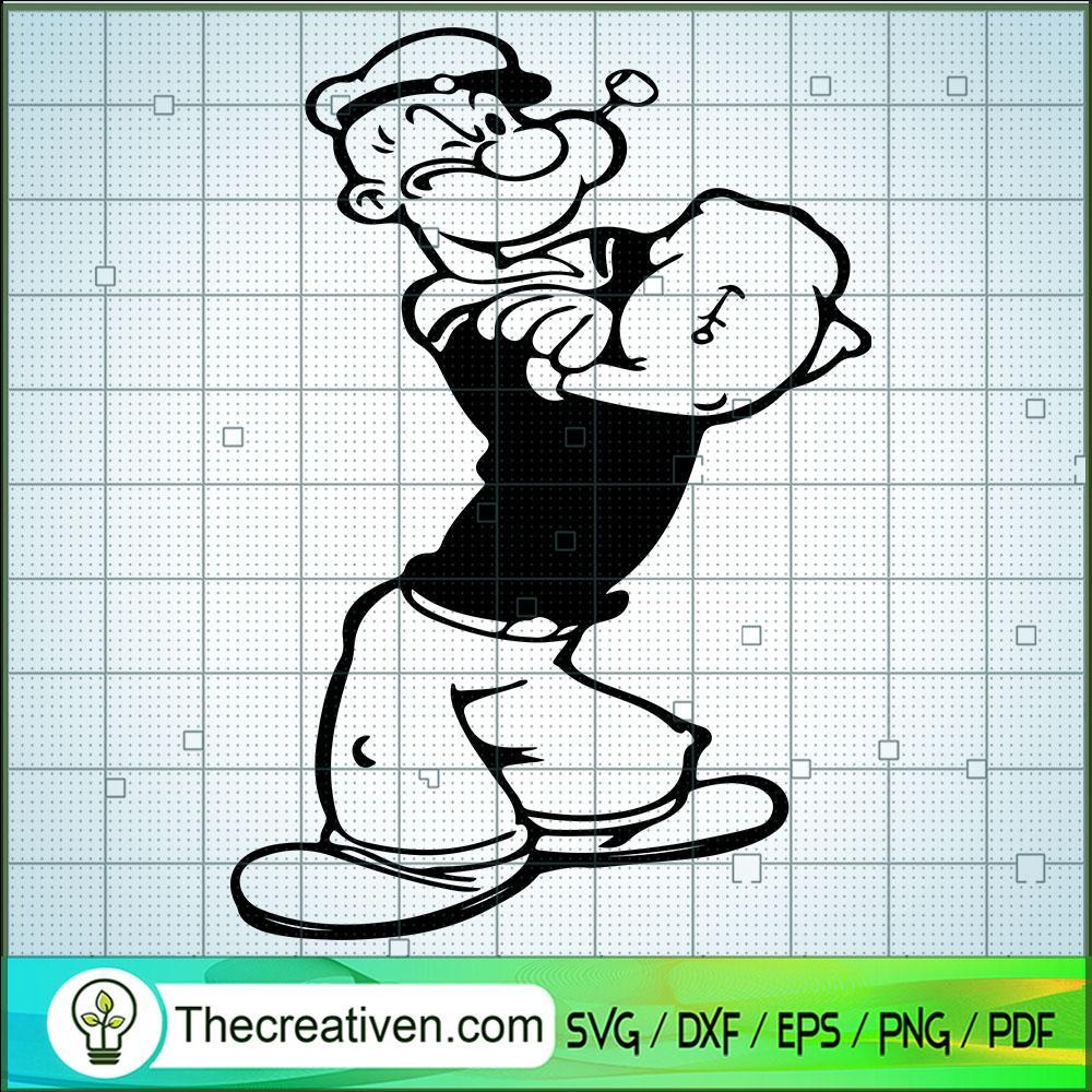 Popeye SVG, Popeye The Sailor SVG, Cartoon SVG 1 Popeye SVG, Popeye The Sailor SVG, Cartoon SVG
