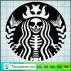 Skeleton Starbucks Logo SVG Cut File for Cricut & Silhouette 3 235 copy