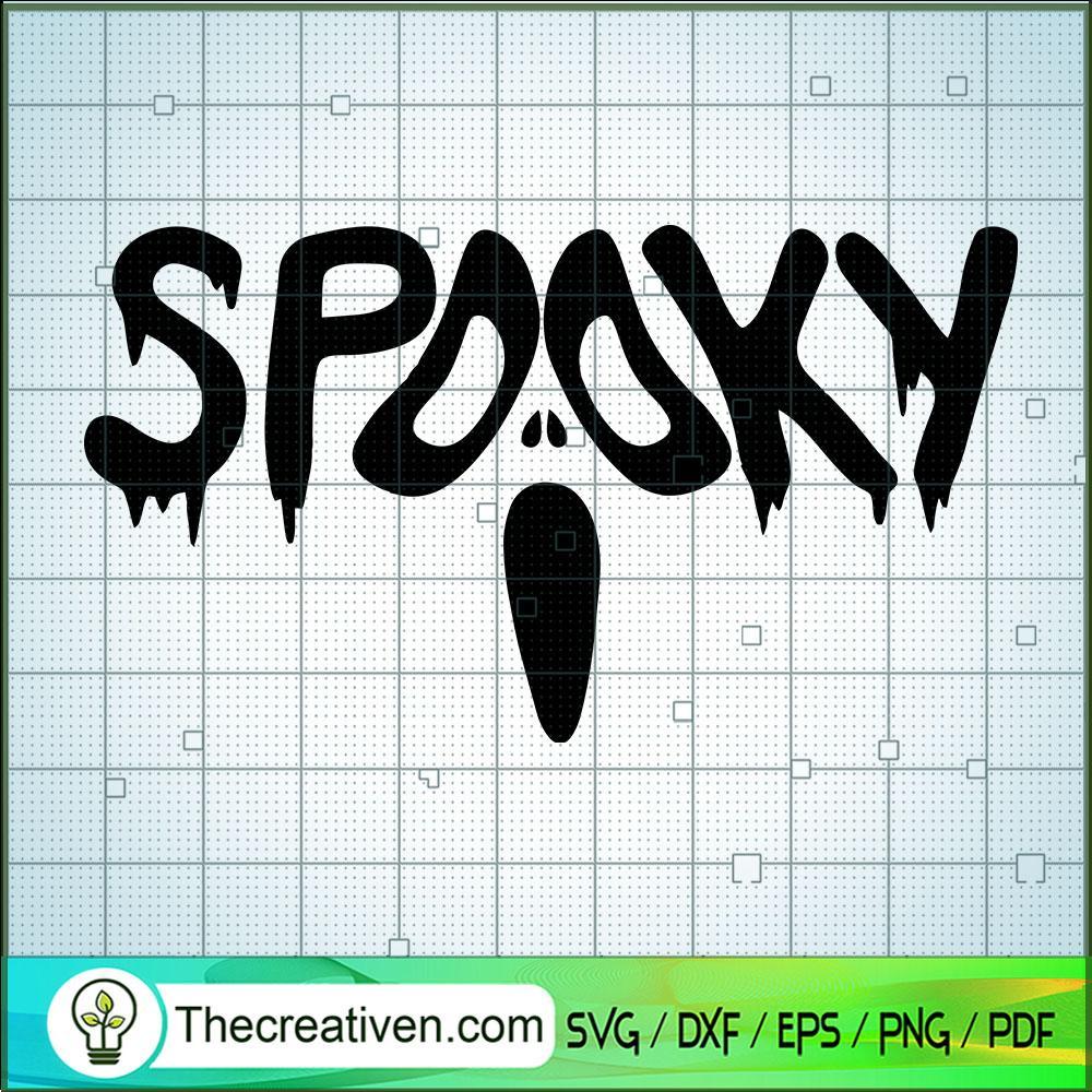 Spooky Ghost Face SVG, Spooky SVG, Halloween SVG 1 Spooky Ghost Face SVG, Spooky SVG, Halloween SVG