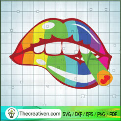 Sexy Lips Weed SVG Cut File for Cricut & Silhouette