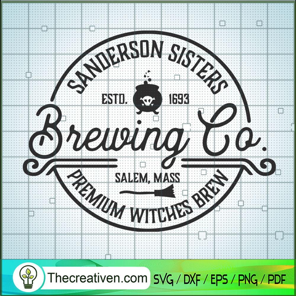 Sanderson Sisters Brewing Co Premium W SVG Cut File fo Design 54910 1 Sanderson Sisters Brewing Co Premium W SVG Cut File fo Design 54910