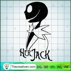 Her Jack SVG, The Nightmare Before Christmas SVG, Jack Skellington SVG