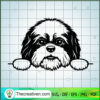 Peeking Shih Tzu SVG, Shih Tzu Dog SVG, Pet Lover SVG 2 22 copy 8