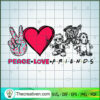 Peace Love Friends Horror SVG Cut File for Cricut & Silhouette 3 13 copy 8