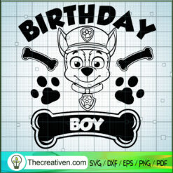 Birthday Boy SVG, Paw Patrol Birthday SVG, Birthday SVG
