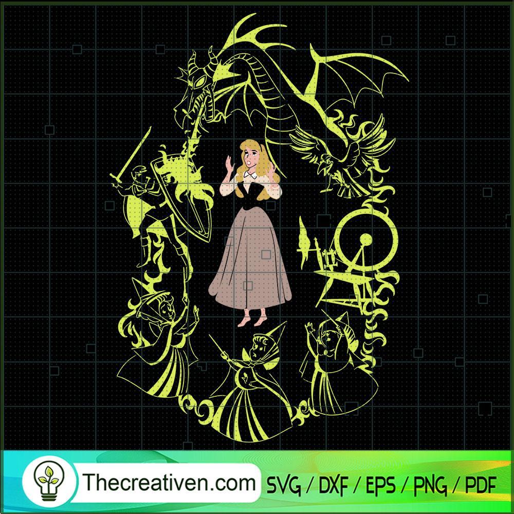 Disney Sleeping Beauty SVG, Disney Princess SVG, Maleficent Dragon SVG 1 Disney Sleeping Beauty SVG, Disney Princess SVG, Maleficent Dragon SVG