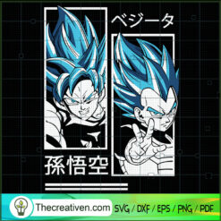 Goku Supper Saiyan Blue Poster SVG, Goku SVG, Dragon Ball Z SVG