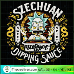 Szecguan Nugget Dipping Sauce SVG, Rick And Morty SVG, Scary Rick SVG