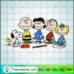 Peanuts Characters SVG, Snoopy SVG, Funny Cartoon SVG