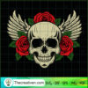 Skull Wings SVG, Skull Rose Flower SVG, Skull SVG 3 154 copy 4