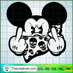 Hiphop Mickey SVG, Mickey Middle Finger SVG, Disney Mickey SVG