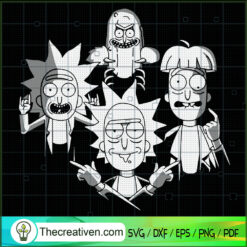Rick And Morty Characters SVG Cut File for Cricut & Silhouette