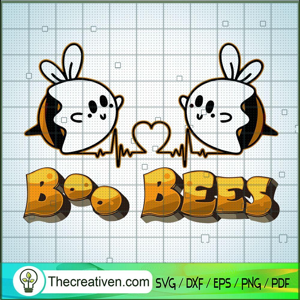 Boo Bees SVG, Boo Bees Heart SVG, Halloween SVG 1 Boo Bees SVG, Boo Bees Heart SVG, Halloween SVG