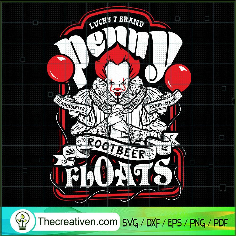 Penny Floats SVG, Pennywise SVG, Halloween SVG 1 Penny Floats SVG, Pennywise SVG, Halloween SVG