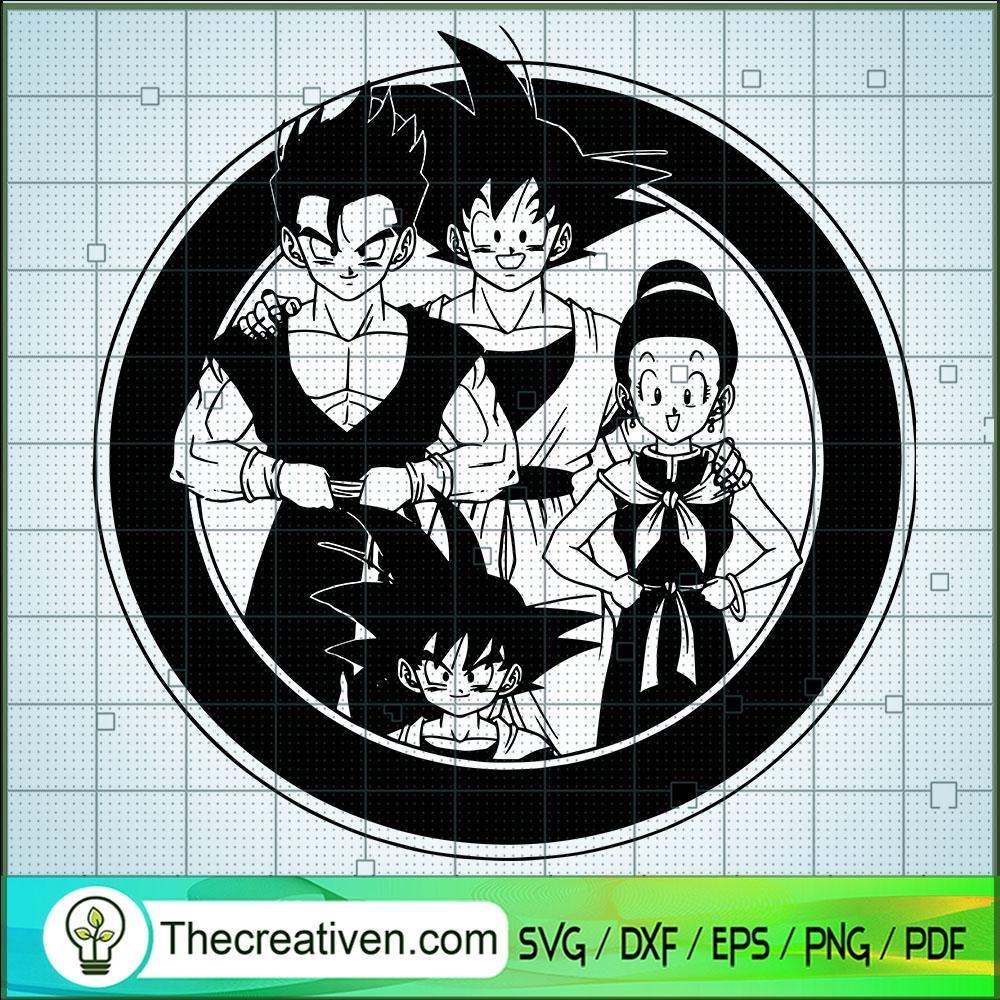 Goku Family SVG, Dragon Ball Z SVG, Cartoon SVG 1 Goku Family SVG, Dragon Ball Z SVG, Cartoon SVG