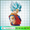 Songoku Supper Saiyan Blue Punch SVG, Goku SVG, Dragon Ball Z SVG