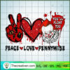 Peace Love Pennywise SVG, Pennywise SVG, Halloween SVG 3 Peace Love Pennywise 1 copy