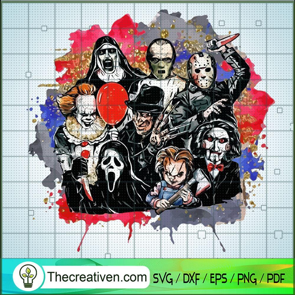 Funny Horror Characters Friends SVG, Horror Killer SVG, Halloween SVG 1 Funny Horror Characters Friends SVG, Horror Killer SVG, Halloween SVG
