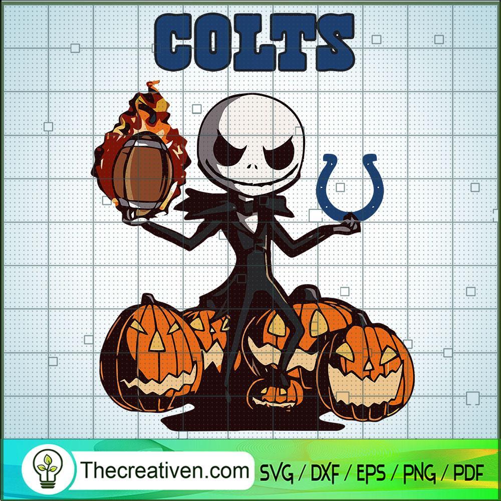 Colts Jack Pumpkin SVG, Jack Skelington SVG, Halloween SVG 1 Colts Jack Pumpkin SVG, Jack Skelington SVG, Halloween SVG