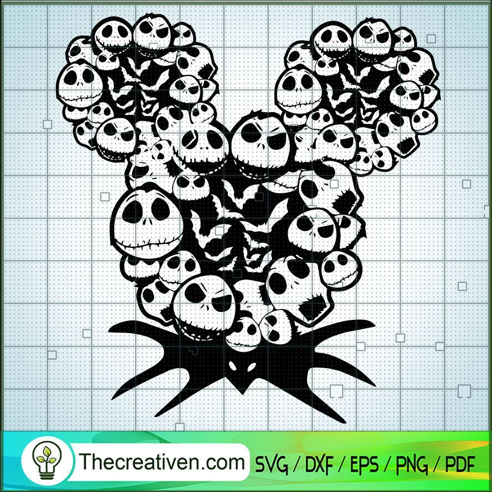 Mickey Head Scary Halloween SVG Cut File for Cricut & Silhouette 1 Mickey Head Scary Halloween SVG Cut File for Cricut & Silhouette
