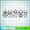 All Chibi Horror Characters SVG, Horror Movie SVG, Killer SVG
