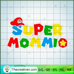 Super Mommio SVG, Super Mario SVG, Mario SVG