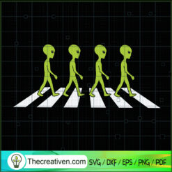 Alien Walking SVG, Alien SVG, Walk In The Street SVG