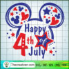 Disney Mickey Happy 4th of July SVG, Mickey Head SVG, Walt Disney SVG 3 1412 copy