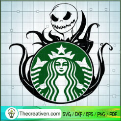 Starbucks Cold Cup SVG, Jack Skellington SVG, Halloween SVG