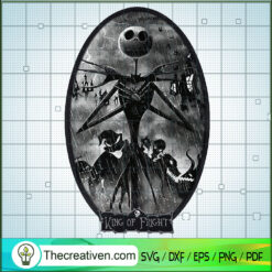King Of Fright SVG, Jack Skellington SVG, Halloween SVG
