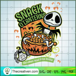 Snack O'lanterns Shrunken He SVG Cut File for Cricut