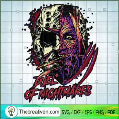 Duel Of Nightmares SVG, Horror Characters SVG, Halloween SVG