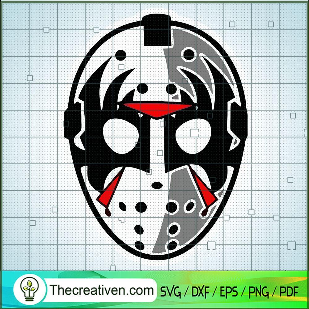 Jason Voorhees Mask SVG Cut File for Cricut & Silhouet Design 53223 1 Jason Voorhees Mask SVG Cut File for Cricut & Silhouet Design 53223