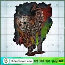 Horror Jason And Freddy SVG, Halloween SVG, Horror Characters SVG
