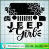 Jeep Girl Mandala SVG, Jeep Car SVG, Jeep SVG