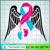 Infant Loss SVG, Cancer Awareness SVG, Baby Feet SVG