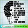 I Am The Storm Strong Africa SVG Cut File for Cricut