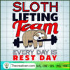 Sloth Lifting Team Every Day Is Rest Day SVG, Sloth SVG, Animals SVG 2 175 copy 1