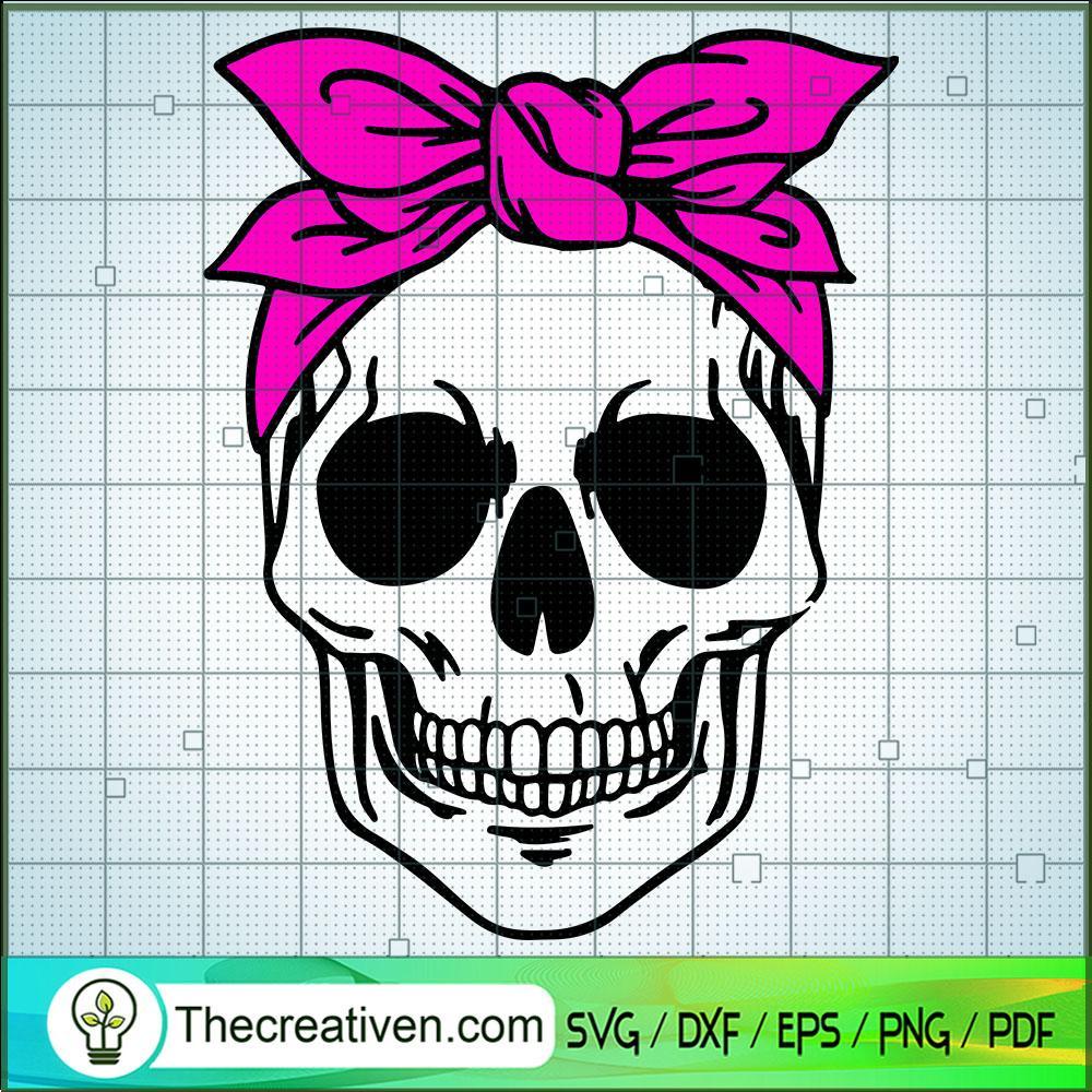 Skull Bandana SVG, Skull SVG, Halloween SVG 1 Skull Bandana SVG, Skull SVG, Halloween SVG