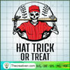 Skull Player Hat Trick Or Treat SVG, Baseball SVG, Skull SVG 2 162 copy 1
