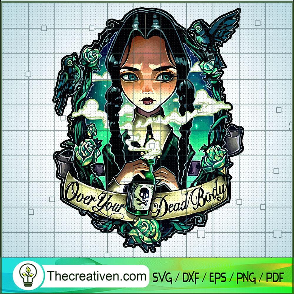 Wednesday Addams Over Your D SVG Cut File for Cricut 1 Wednesday Addams Over Your D SVG Cut File for Cricut