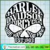 Skull Harley-Davidson SVG, Skull Logo SVG, Motocyles SVG