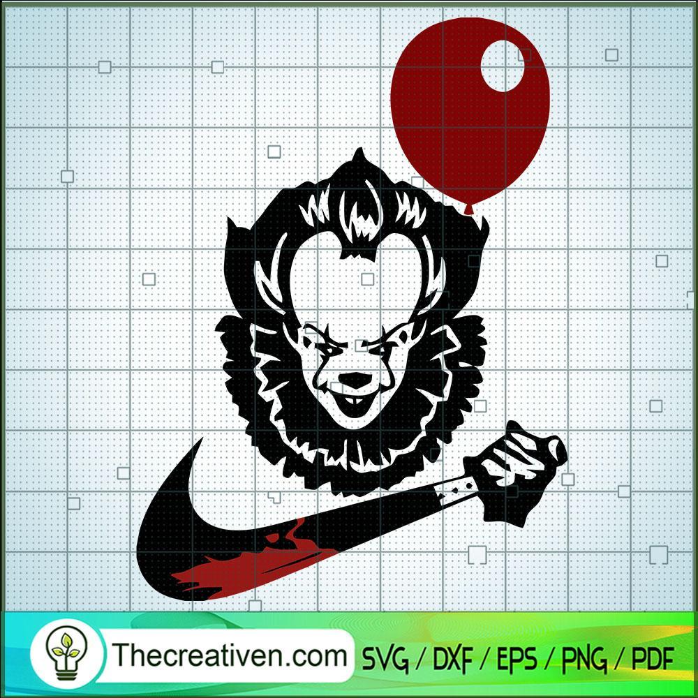 Pennywise Nike Knife SVG, Nike Brand SVG, Halloween SVG 1 Pennywise Nike Knife SVG, Nike Brand SVG, Halloween SVG