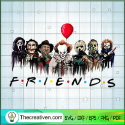Friends Horror Halloween SVG Cut File for Cricut & Silhouette