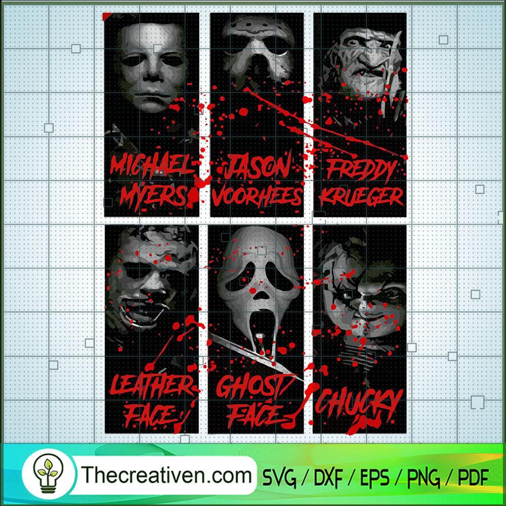 Halloween Horror Characters SVG, Horror SVG, Halloween SVG 1 Halloween Horror Characters SVG, Horror SVG, Halloween SVG