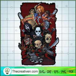 All Horror Characters SVG, Horror Poster SVG, Halloween SVG
