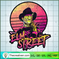 Freddy Krueger Elm Street SVG, Horror Characters SVG, Halloween SVG