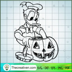 Donald Duck Make a Halloween SVG Cut File for Cricut